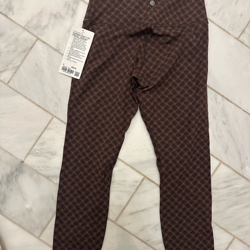 lululemon athletica brown align jacquard Leggings